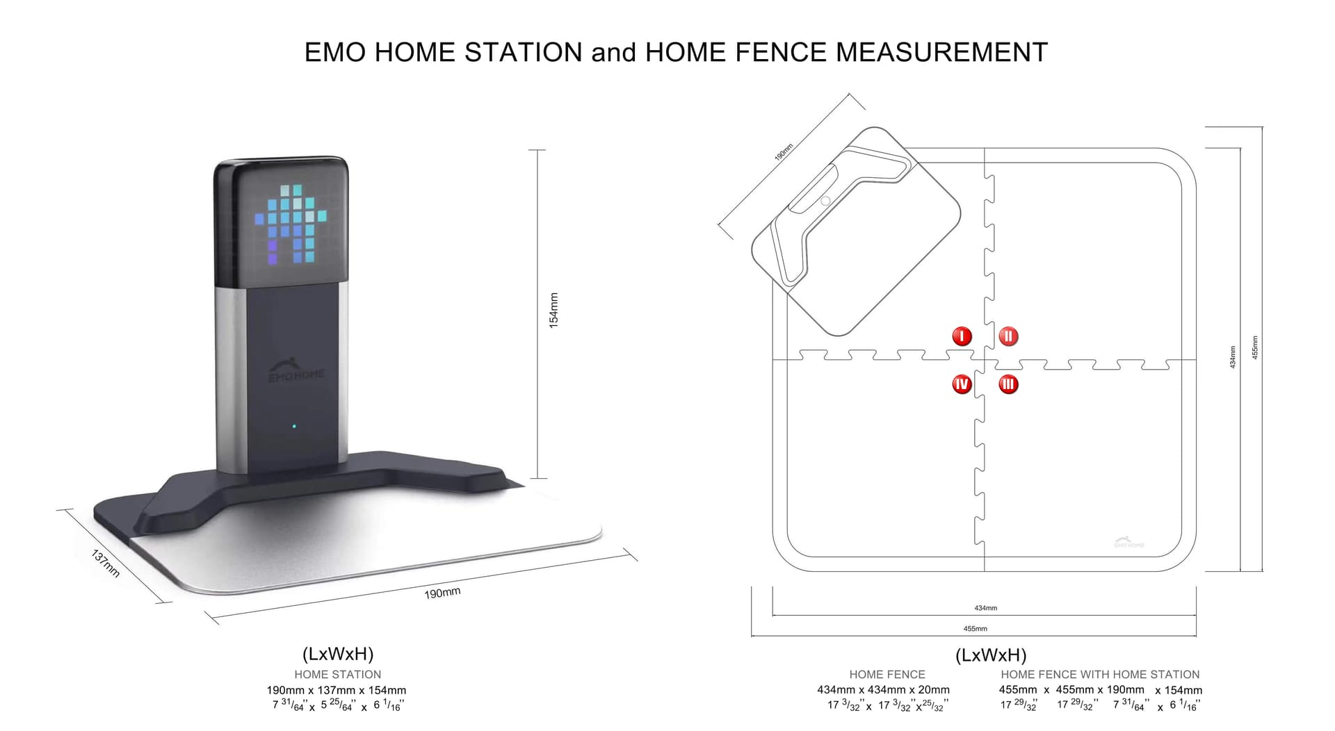 Emo Home Station Base De Carga Automática