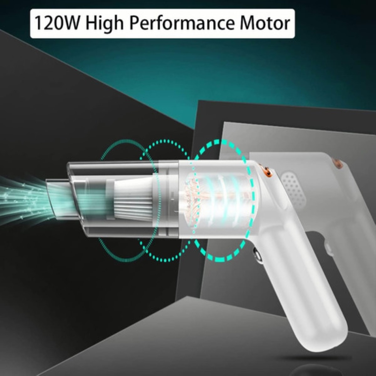 Aspiradora Para Auto Hogar Mini Portatil De Mano Inalambrica