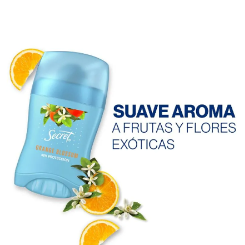 SECRET ANTITRANSPIRANTE ORANGE BLOSSOM 4X FRESH DEFENSE + 45G CAJA CON 3 PIEZAS