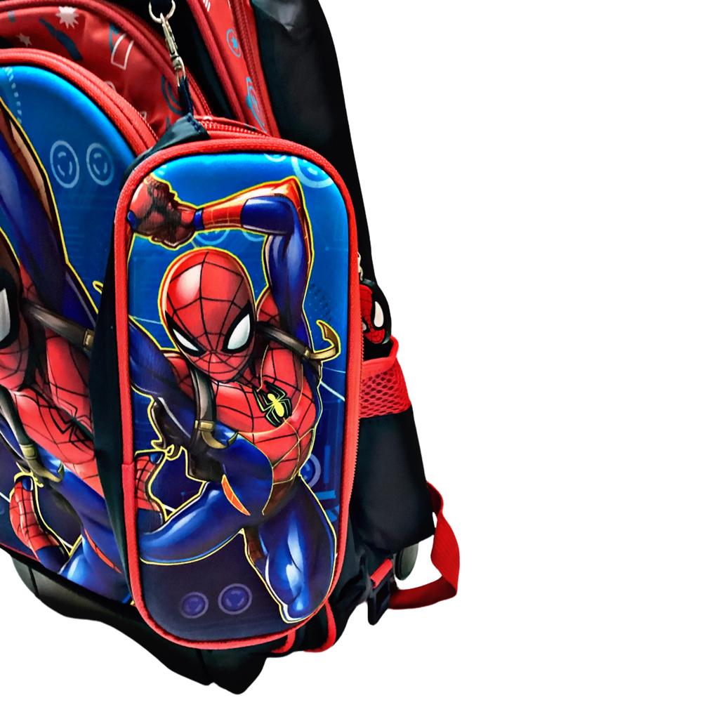 LIQUIDACIÒN Mochila 3D, Carrito Desmontable, 3 En 1, Lonchera Térmica, Estuche, Niños, Paw Patrol, Spiderman, Dragon Ball, Sonic, Capitán América