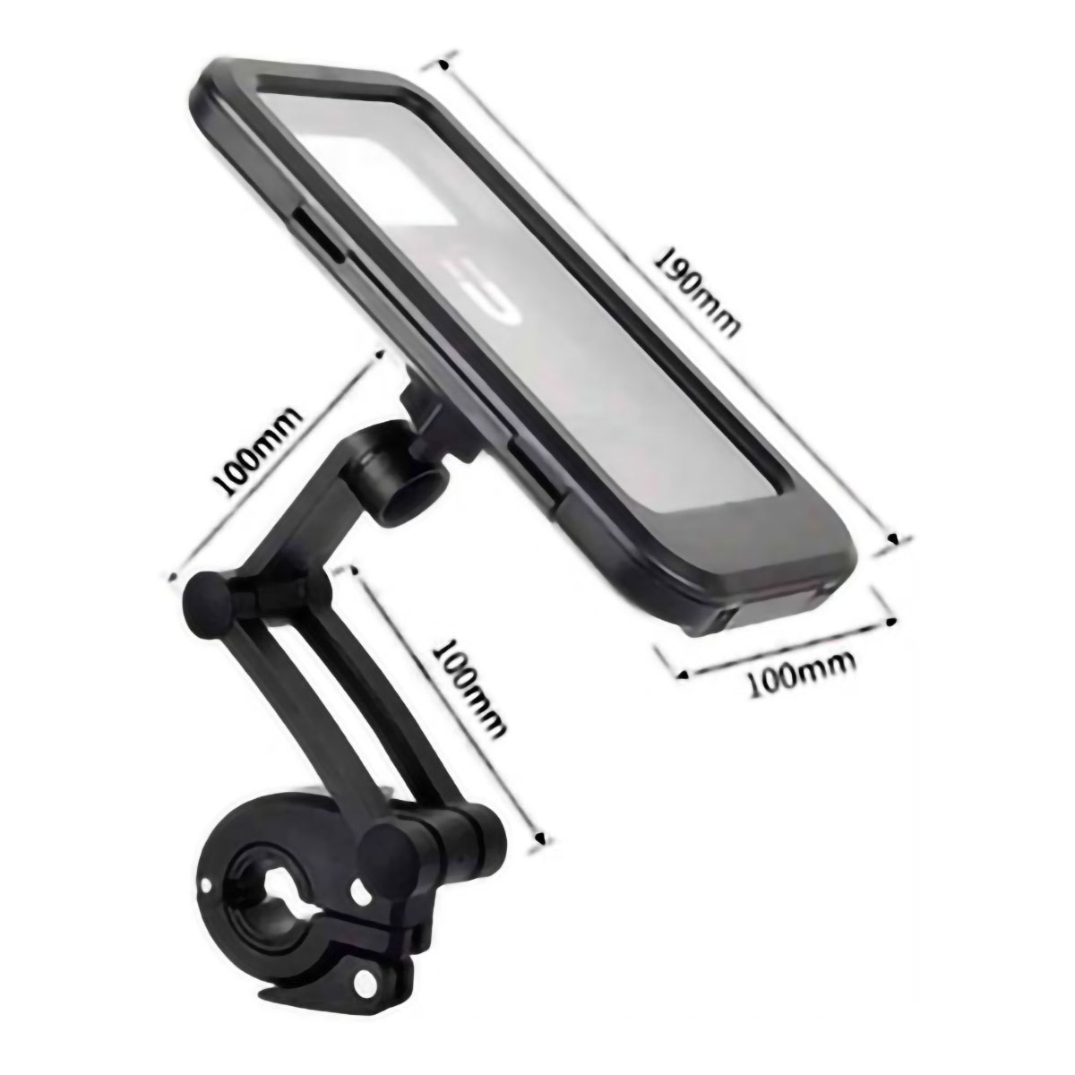 Soporte Celular Impermeable Rígido Motocicleta Manubrio Cuello Ajustable