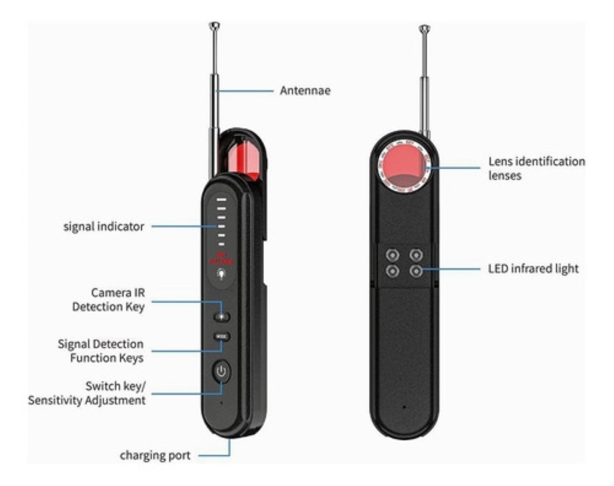 "Detector De Camaras Ocultas Antiespía Señalcon Infrarojo "