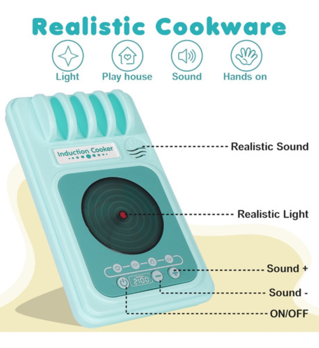 "Juego De Cocina Juguete Para Niñas De Paja De Trigo 28 Pzs "