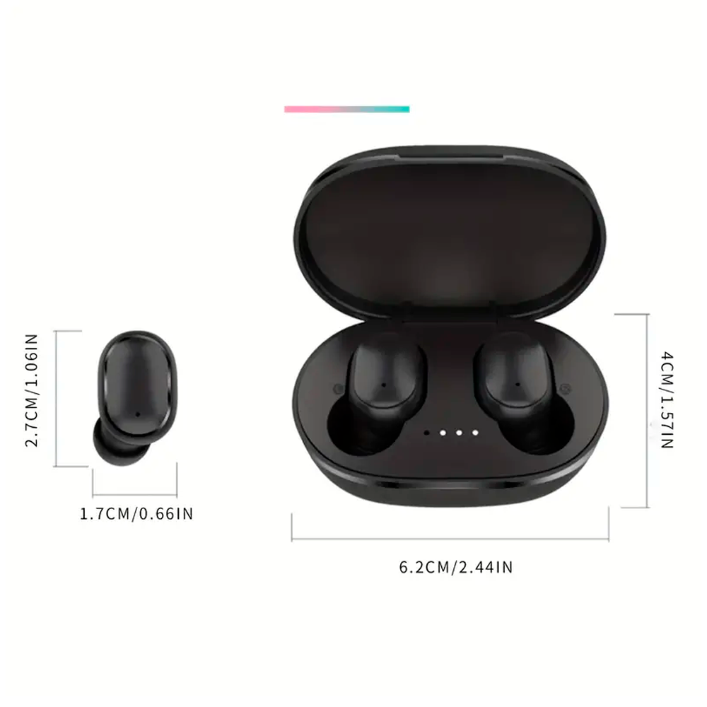  Smart Watch Reloj Inteligente Color Negro Mas Audifonos Inalámbricos In-ear Manos Libres Con Bluetooth 5.0 Diseño Ergonómico .