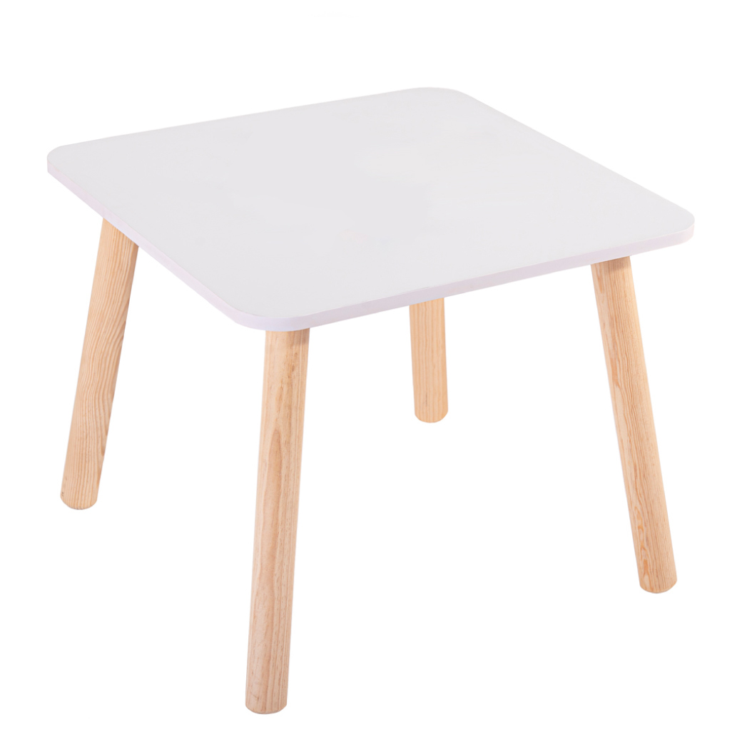 Comedor para Niñas – Mesa Cuadrada y 2 Sillas Eames Infantiles – Duduk 