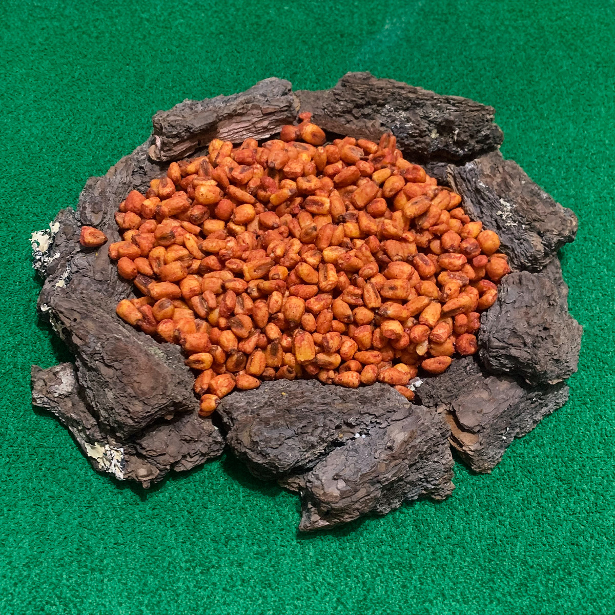 Granos de elote Horneados sabor Chile Piquín sin gluten set bolsas individuales MÁS NATURAL 