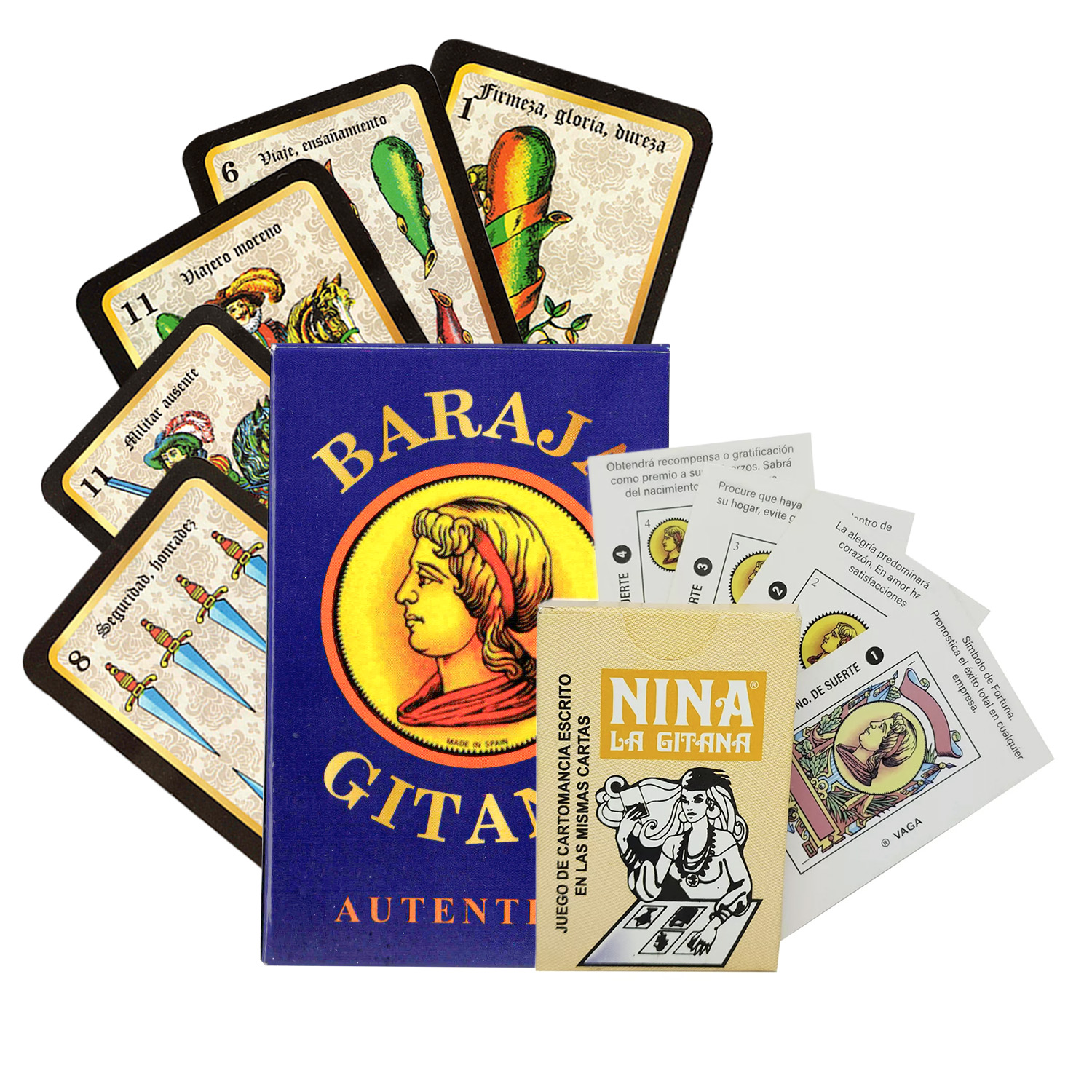 Baraja Gitana + Nina La Gitana + 2 Ebooks: Pack Completo para Adivinación