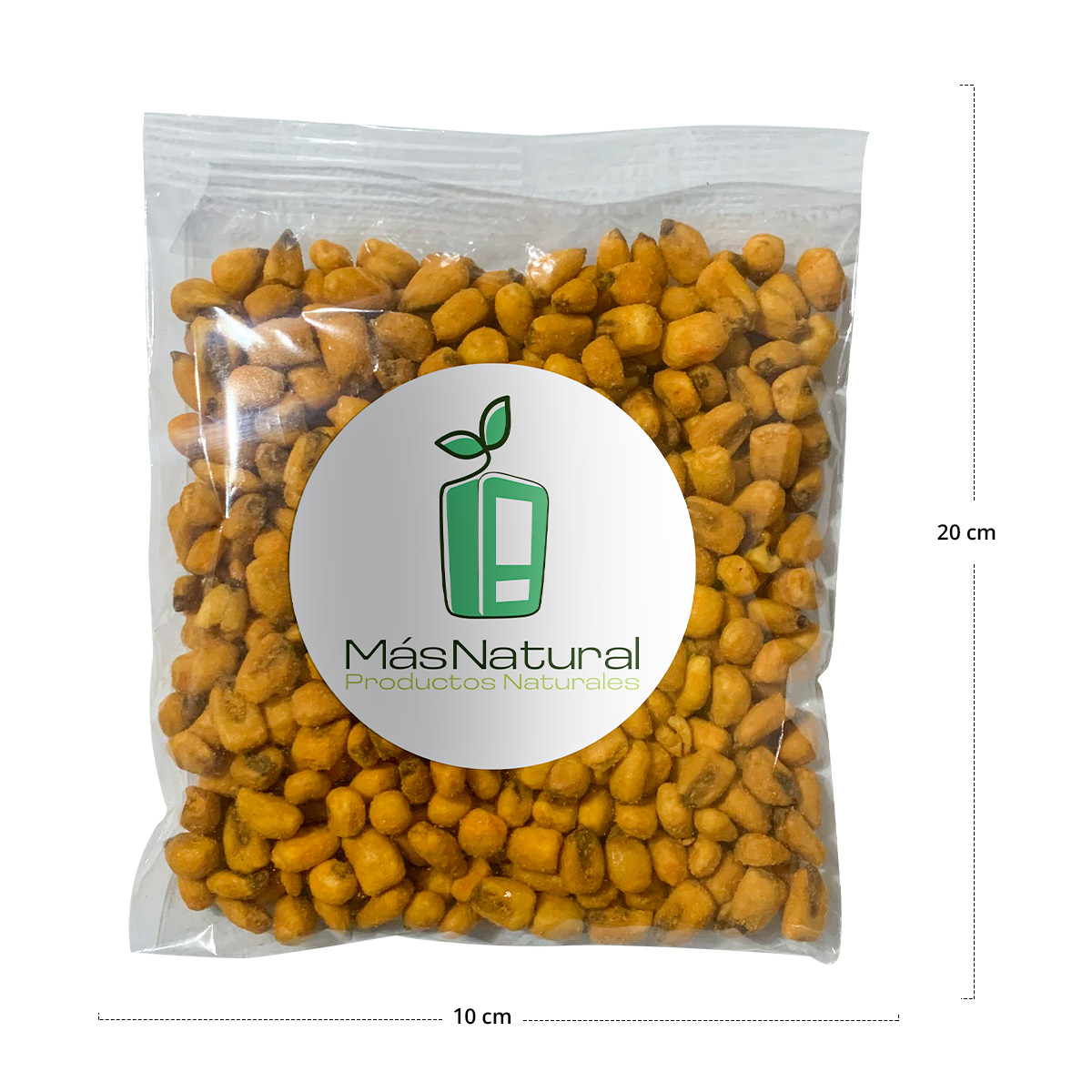 Granos de elote Horneados sabor Queso Habanero sin gluten set bolsas individuales MÁS NATURAL