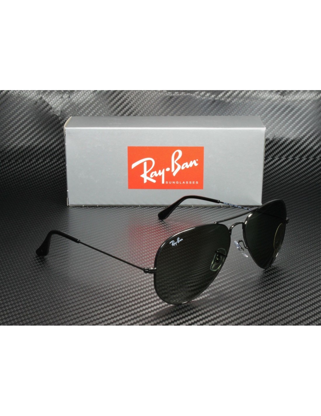 Lentes de sol Ray Ban Rb3026 L2821 Aviator Gota Grande Negro G-15 Clasico