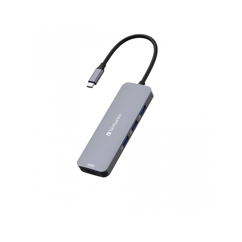 Hub Multipuerto Verbatim Usb-c Pro 5 Puertos Red Gigabit