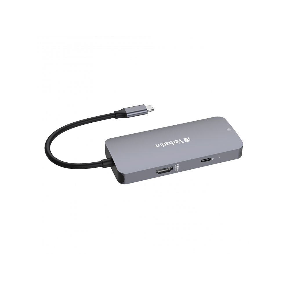 Hub Multipuerto Verbatim Usb-c Pro 5 Puertos Red Gigabit