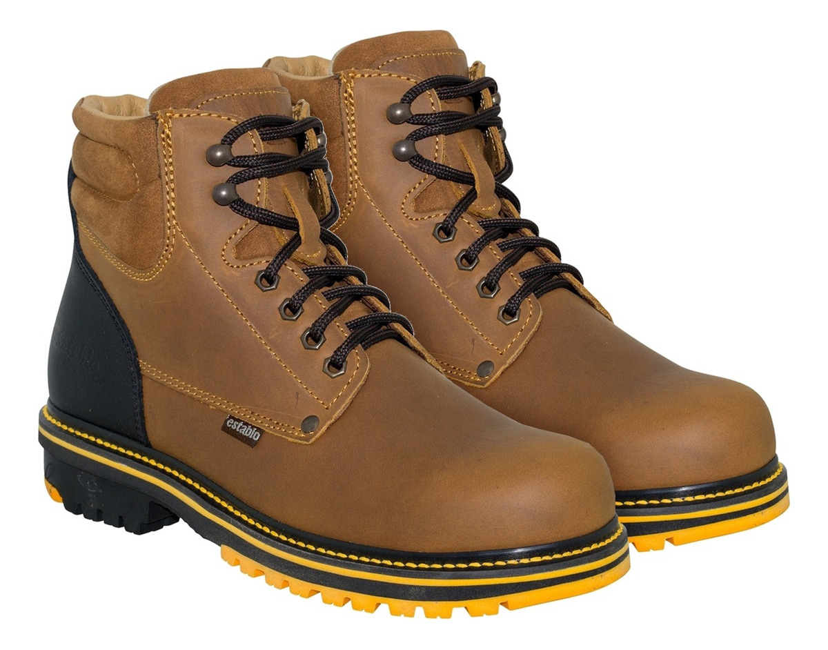 Botas De Trabajo Industrial Establo 549 Con Casquillo Para caballeo.