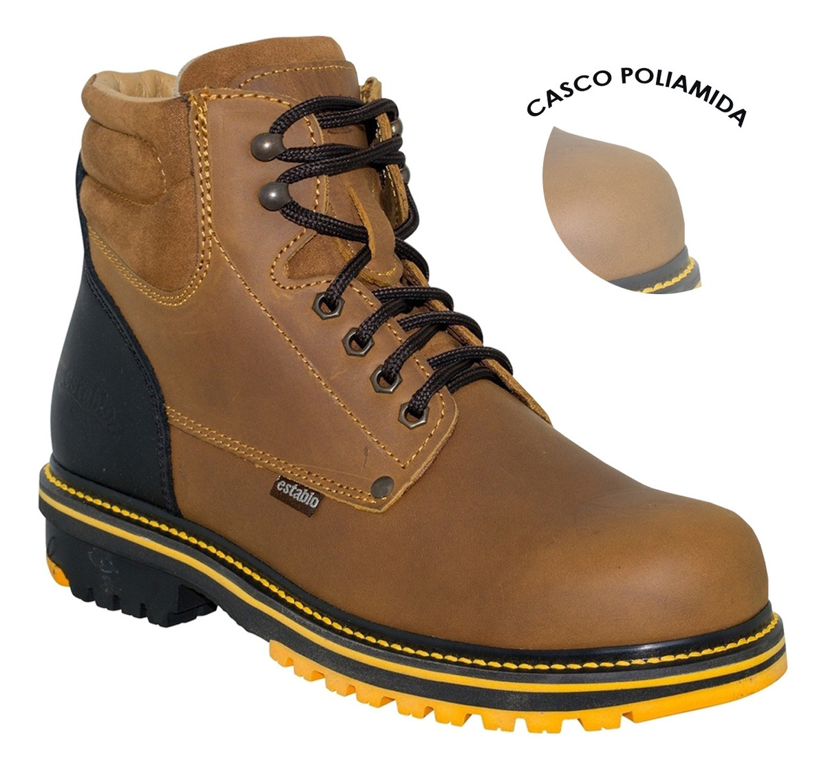 Botas De Trabajo Industrial Establo 549 Con Casquillo Para caballeo.