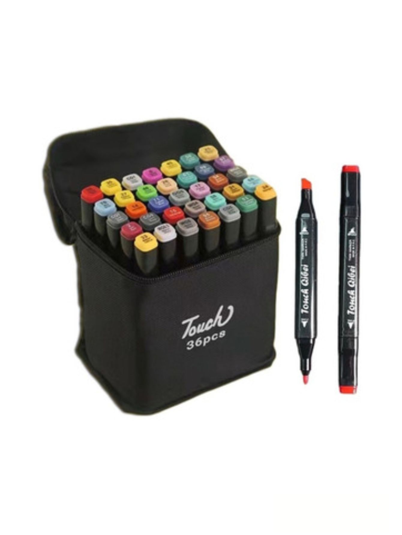 Rotulador Marcador De Doble Punta Plumón 36 Piezas