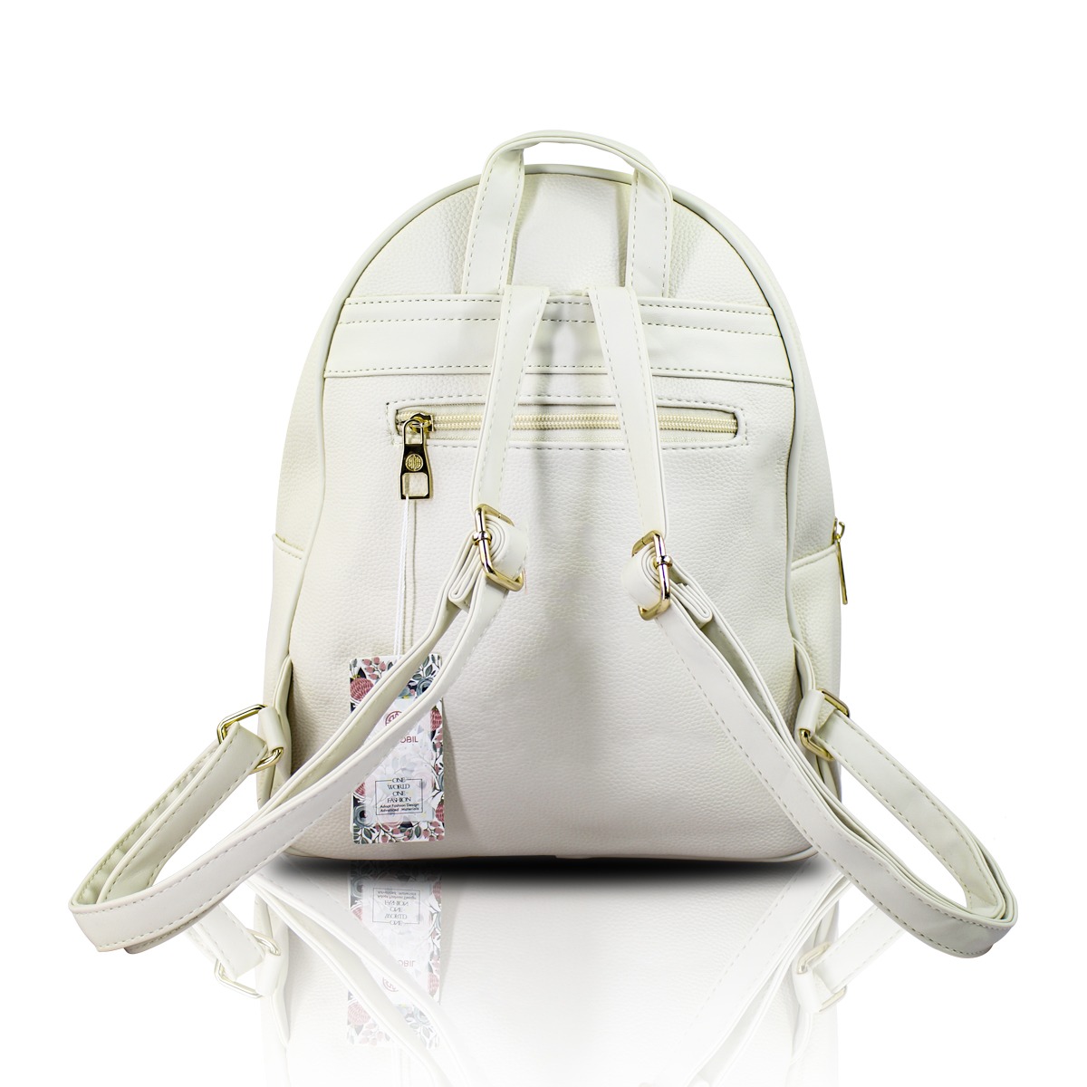  Mochila Blanca De Moda Grenboil Bolso Casual De Cuero Sintetico