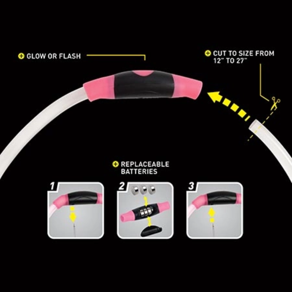 Nite Ize-Collar Para Mascotas Con Luz Led Rosa Mod. NHO-12-R3