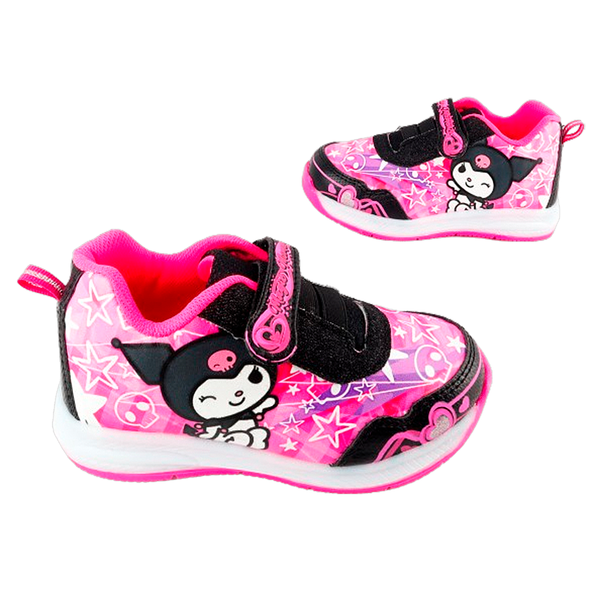 Tenis Niña Kuromi Deportivos Cómodos Luces Leds 887-nf.