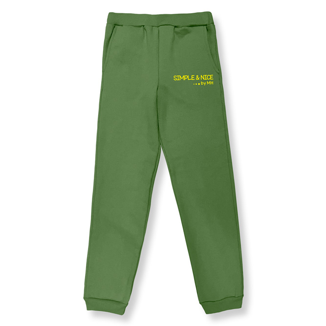 Pants Niño Simple Verde Militar - Million Hands