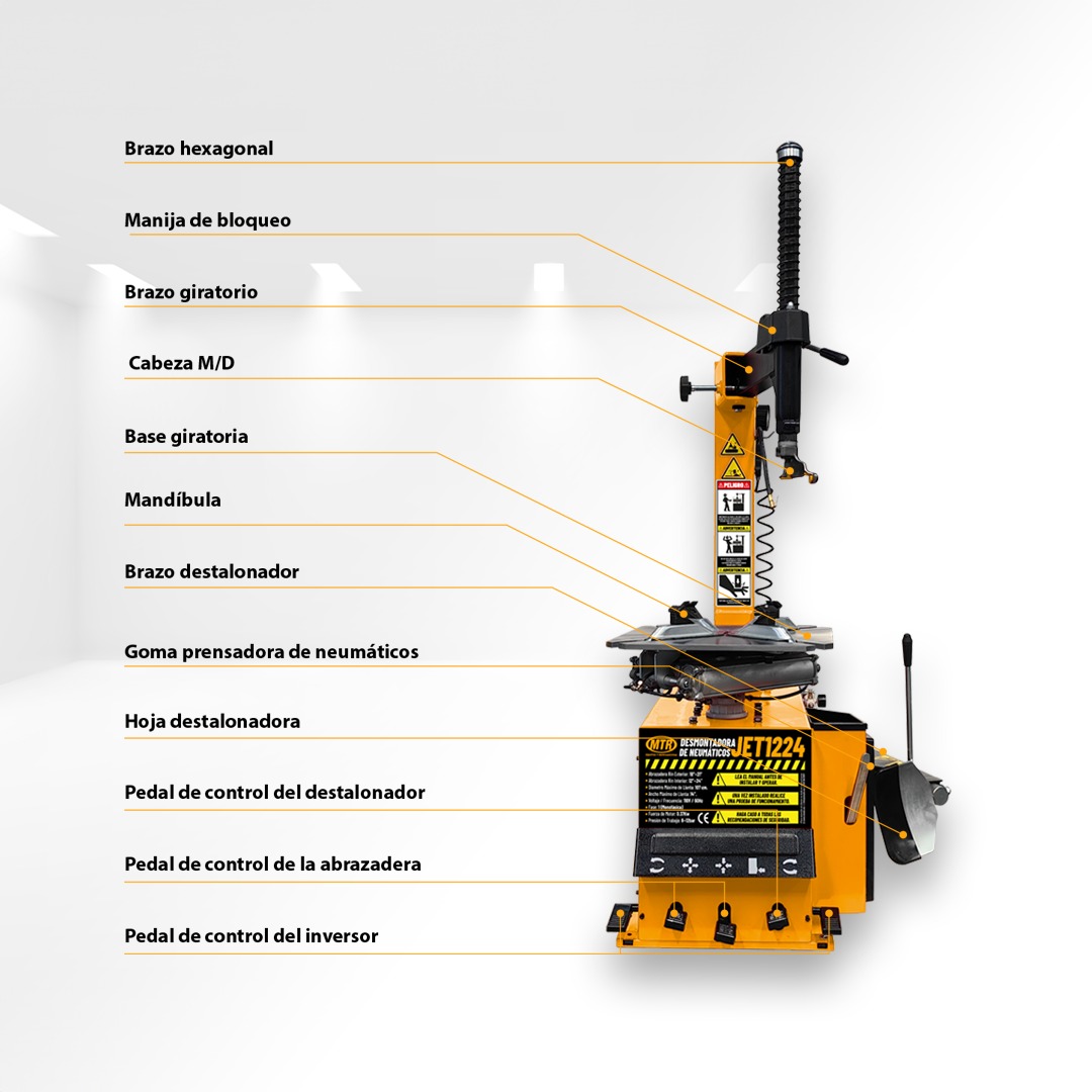 DESMONTADORA DE LLANTAS JET 1224