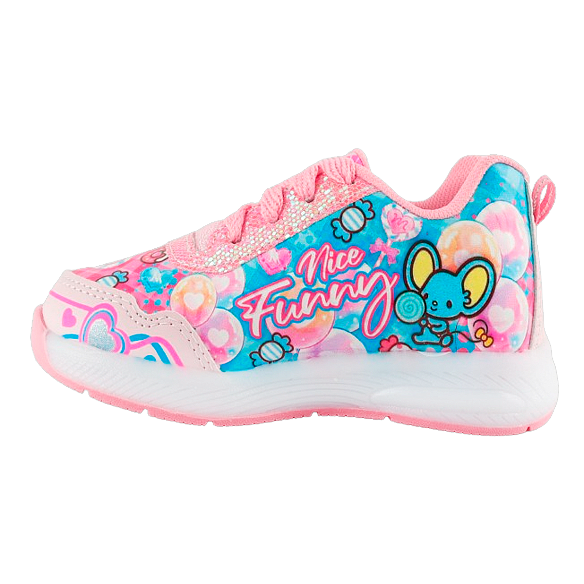 Tenis Niña My Melody Deportivos Cómodos Luces Leds 832-rp
