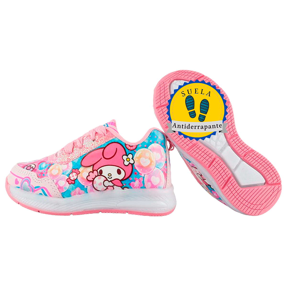 Tenis Niña My Melody Deportivos Cómodos Luces Leds 832-rp