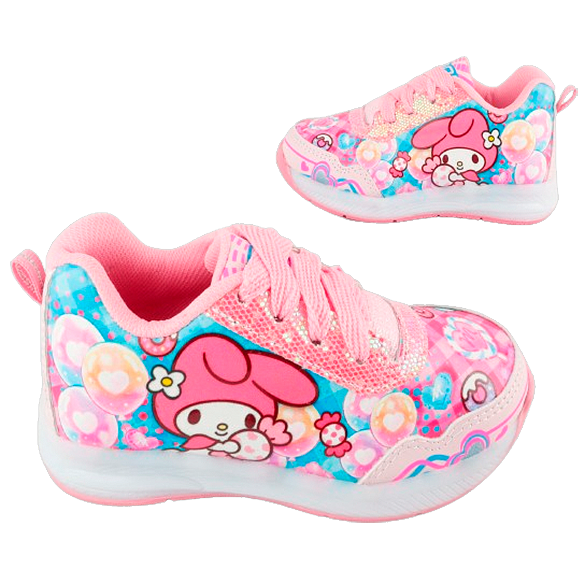 Tenis Niña My Melody Deportivos Cómodos Luces Leds 832-rp