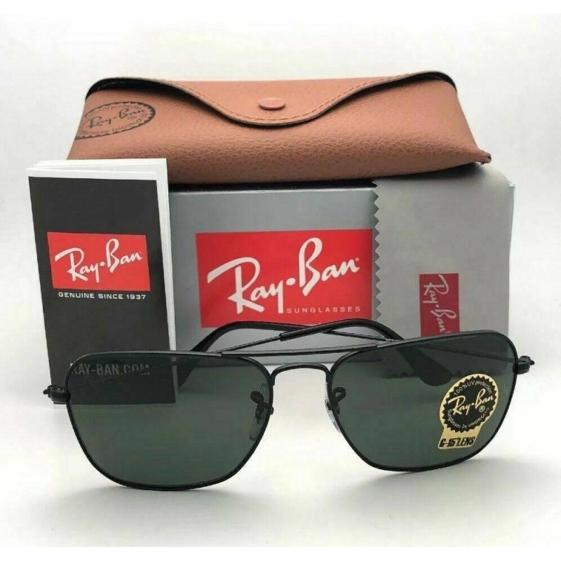 Lentes de sol Ray Ban Rb3136 W3338 Caravan Negro G-15 Matte Original