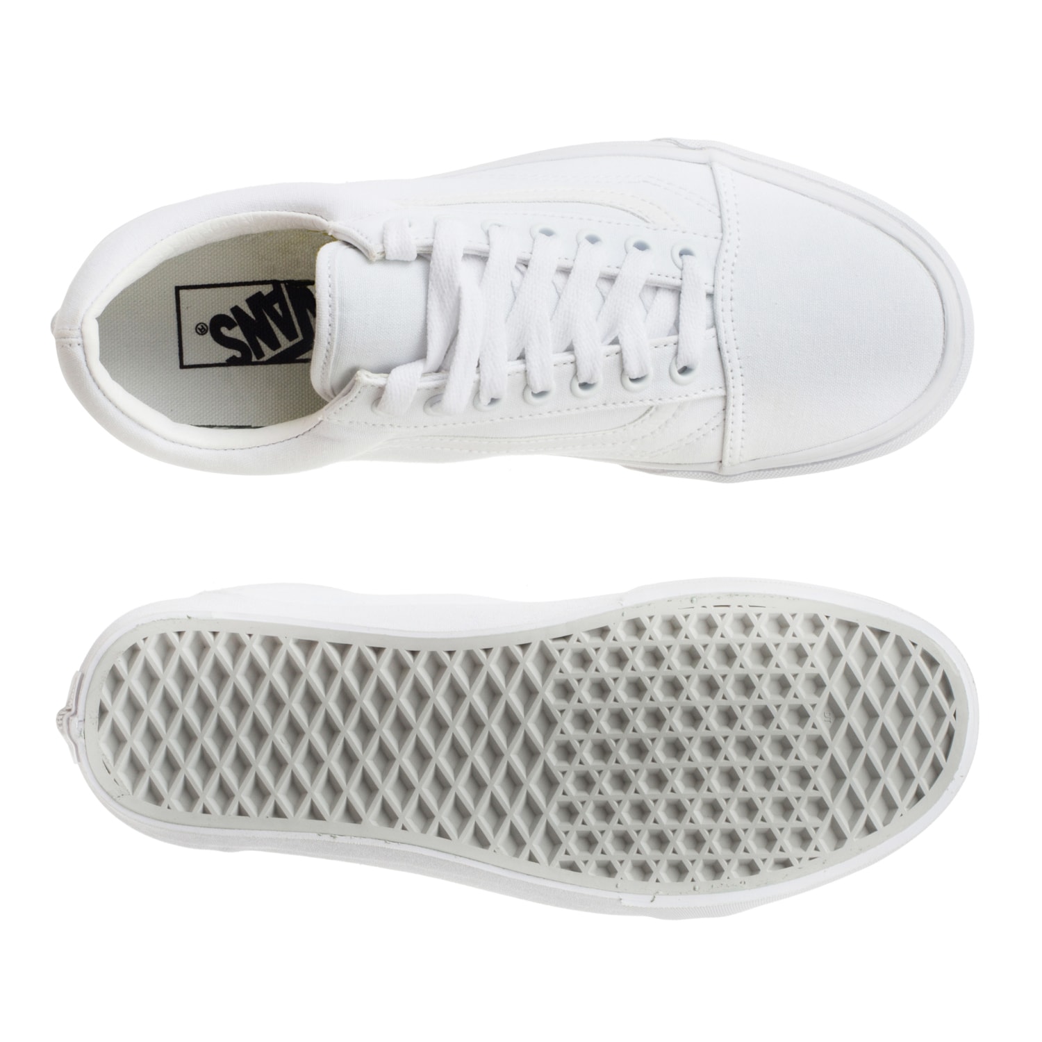 Tenis Vans Old Skool - 0D3HW00 - Blanco - Unisex 