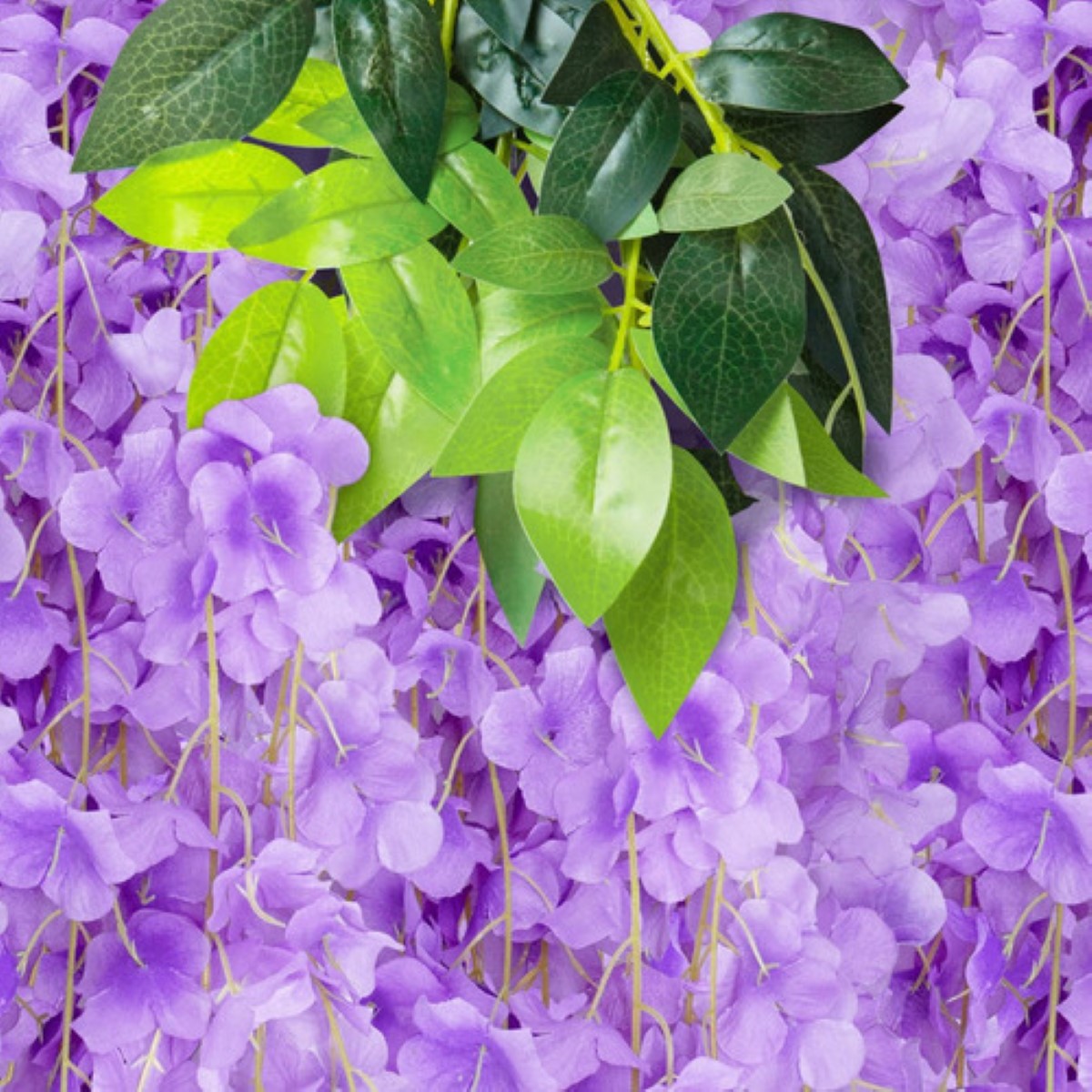 "Flores Artificiales Adornos 12pzs 1.1m Decoración Fiesta violeta "