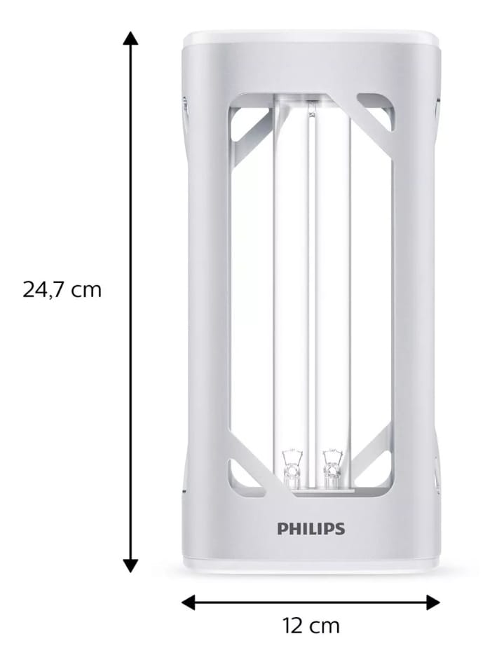 Lampara De Mesa Philips Uv-c Desinfectante & Purificadora Color Blanco.