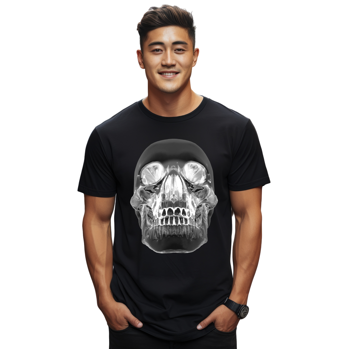 Calavera Playeras Gym Hombre De Moda Para Hombres: Estampado De