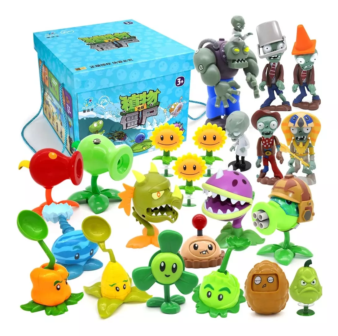 Caja, Set Completo De Plantas Vs Zombies