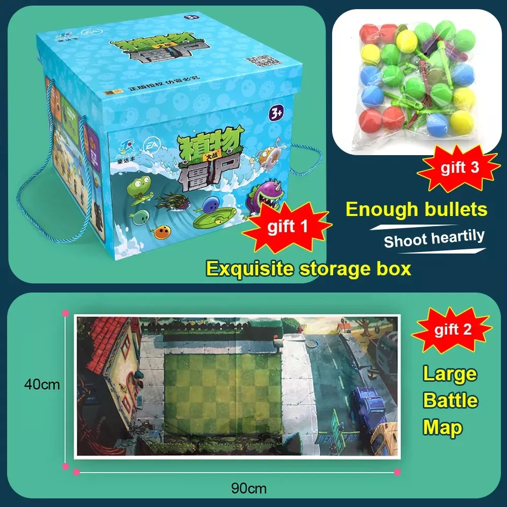 Caja, Set Completo De Plantas Vs Zombies