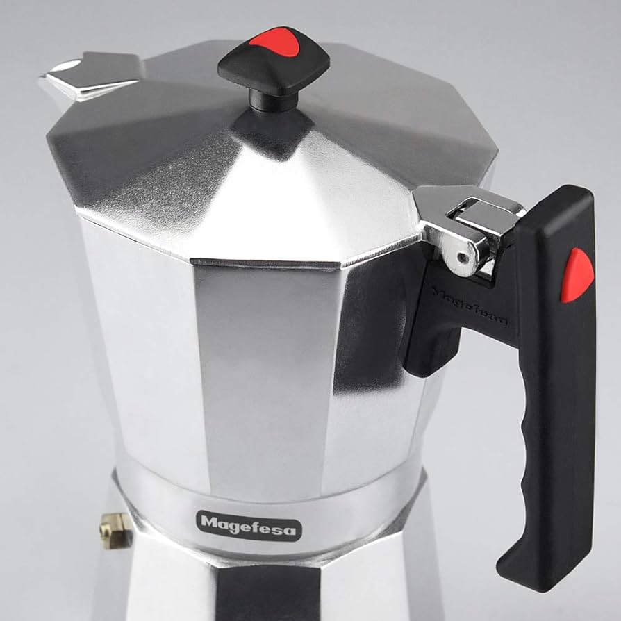 Cafetera Colombia 12 tazas aluminio pulido