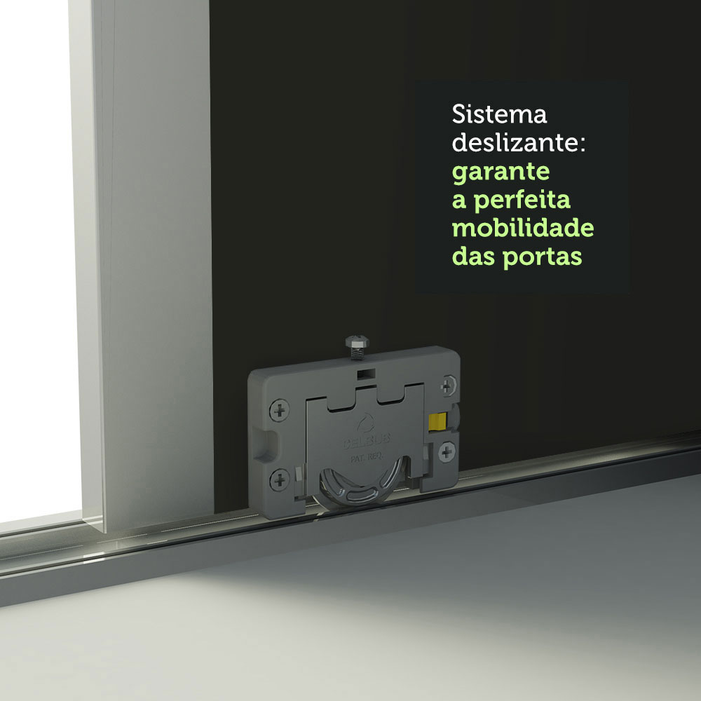 Ropero Closet Madesa Royale 3 Puertas 1 Espejo Blanco/Negro.