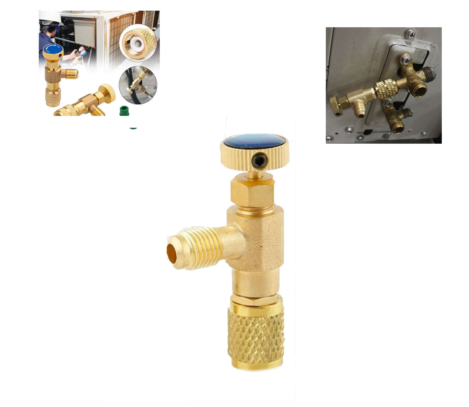 Válvulas para  R410 5/16 X 5 1/6 Y 1/4x5/16 Adaptador 2piezas