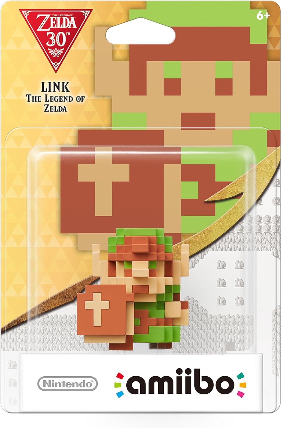 Amiibo The Legend Of Zelda Link 8 Bit Pixel - Game Center