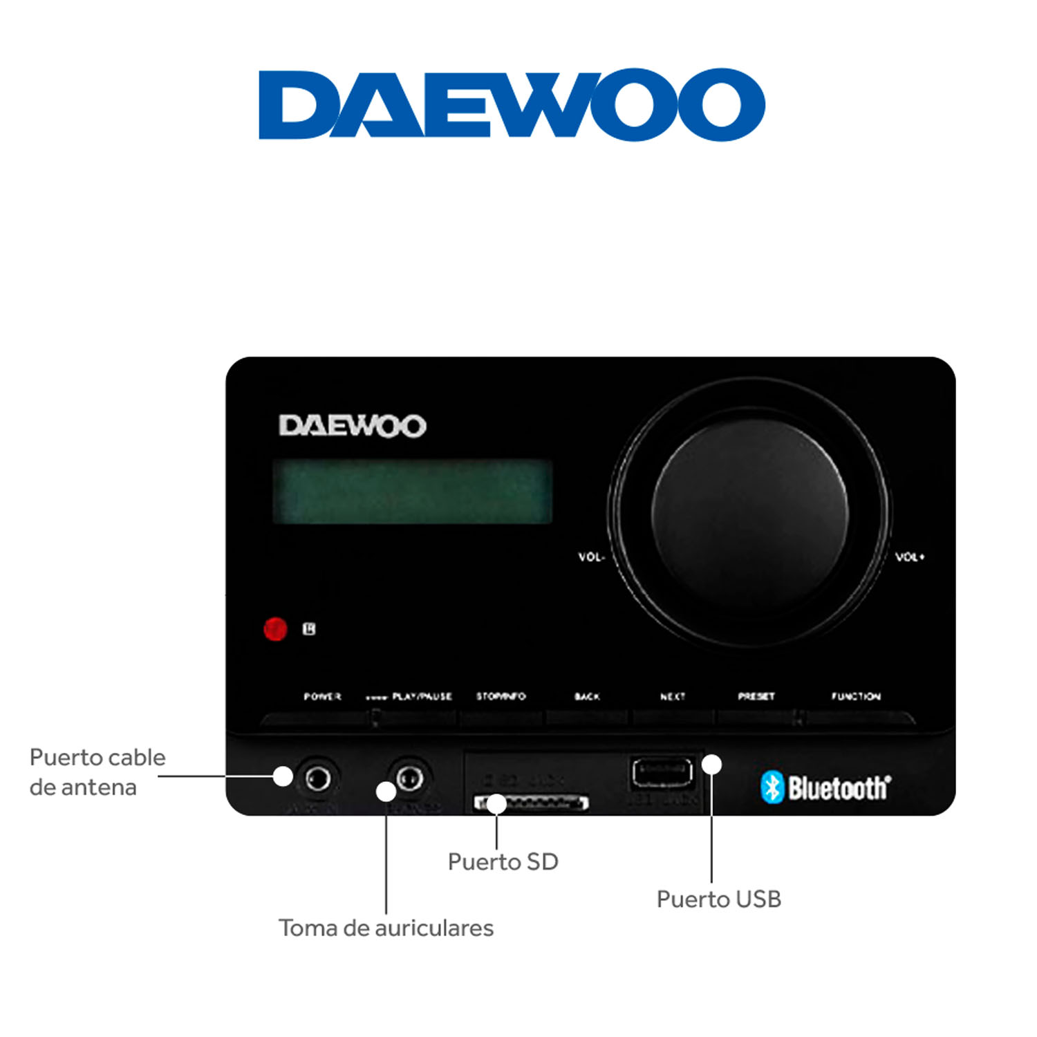Minicomponente Bluetooth Daewoo DW-800