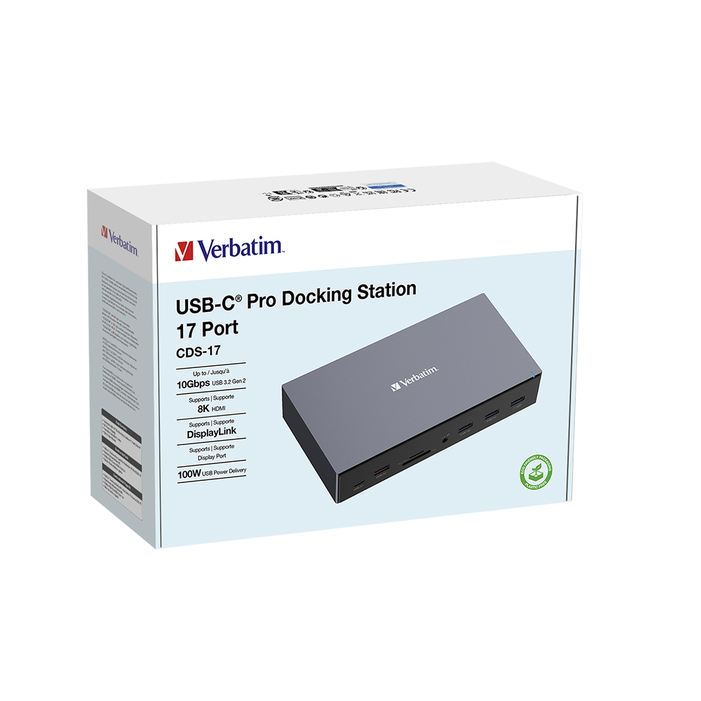 Docking Station Estacion De Trabajo Verbatim 17 Puertos 8k