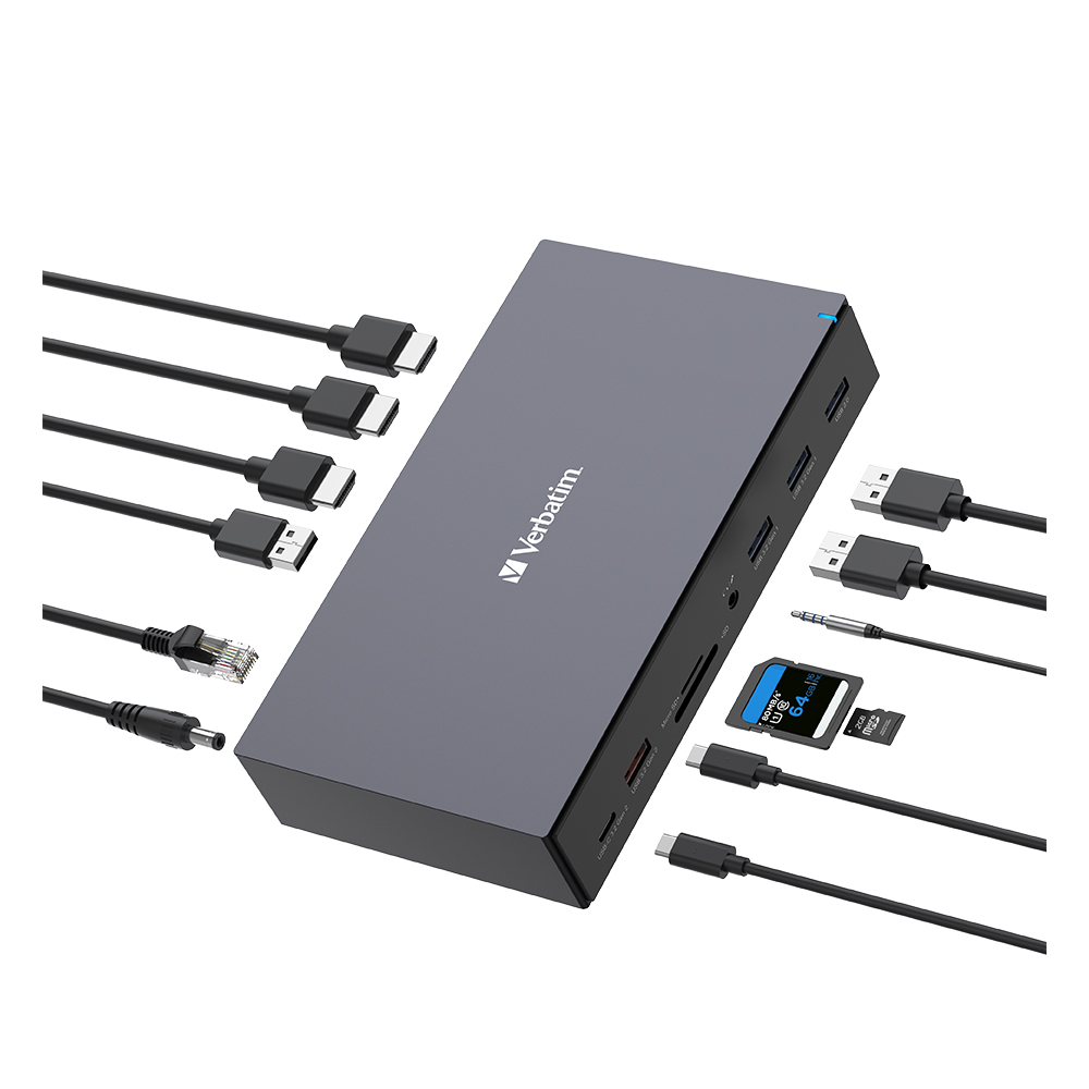 Docking Station Estacion De Trabajo Verbatim 17 Puertos 8k