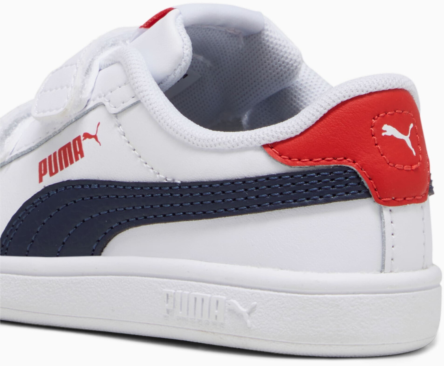 Tenis Casual Puma smash 3.0 Color Blanco/Azul Para Bebe.