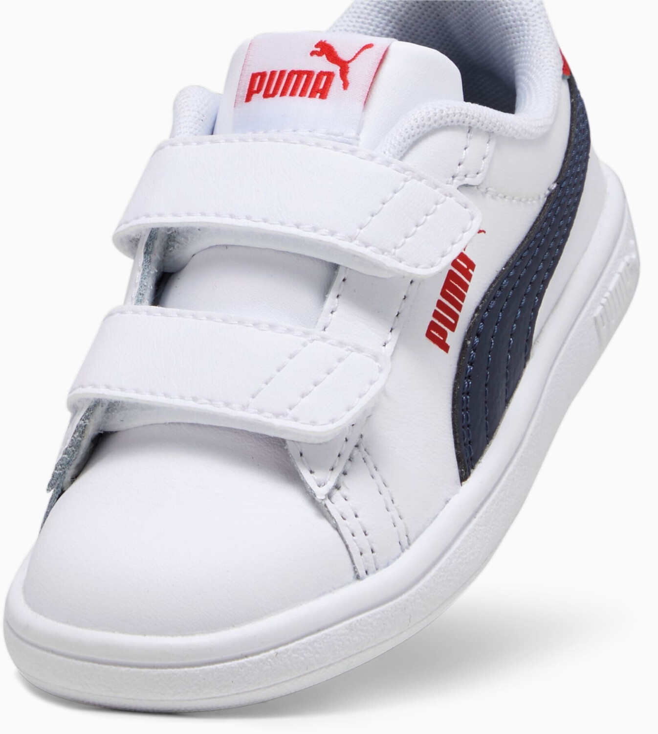 Tenis Casual Puma smash 3.0 Color Blanco/Azul Para Bebe.