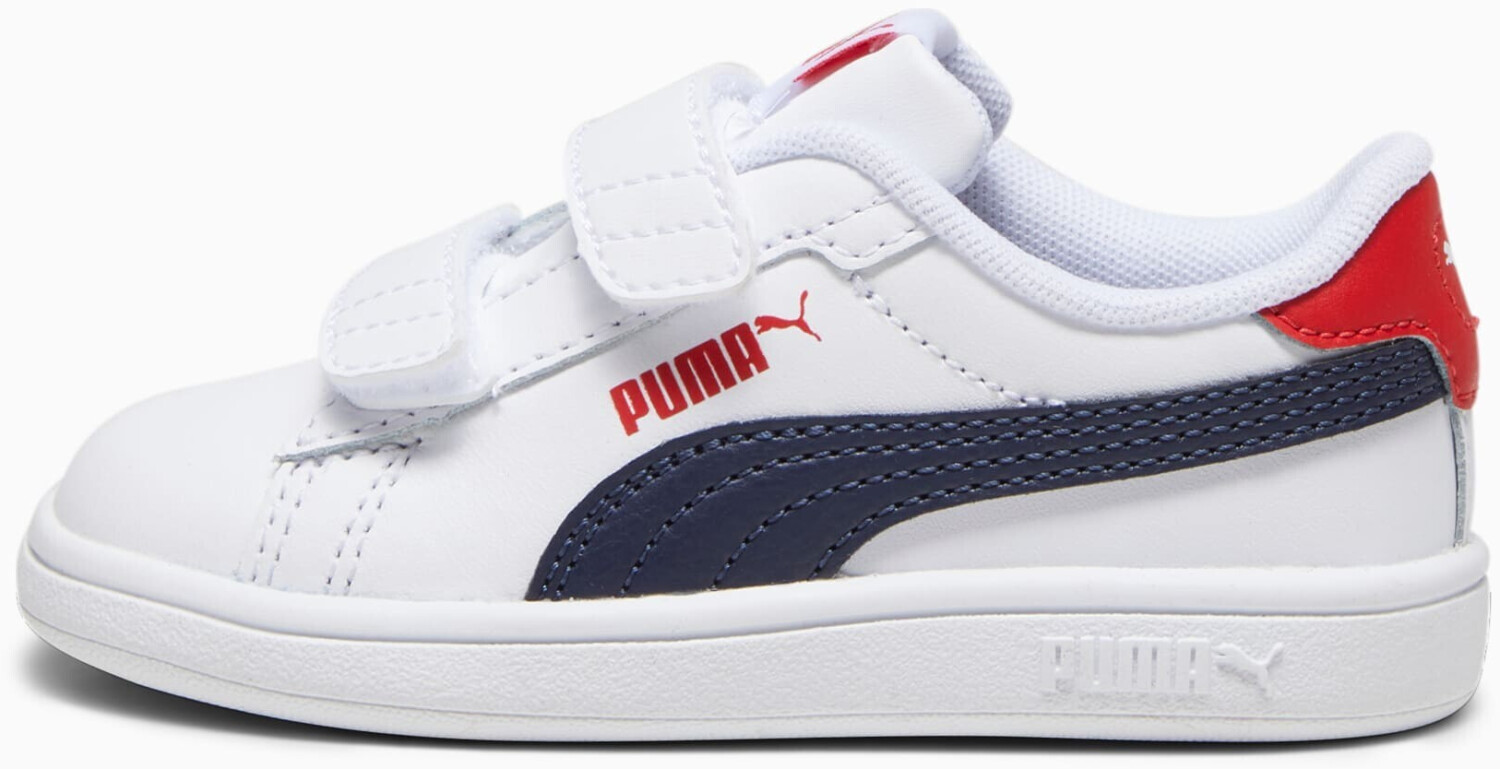 Tenis Casual Puma smash 3.0 Color Blanco/Azul Para Bebe.