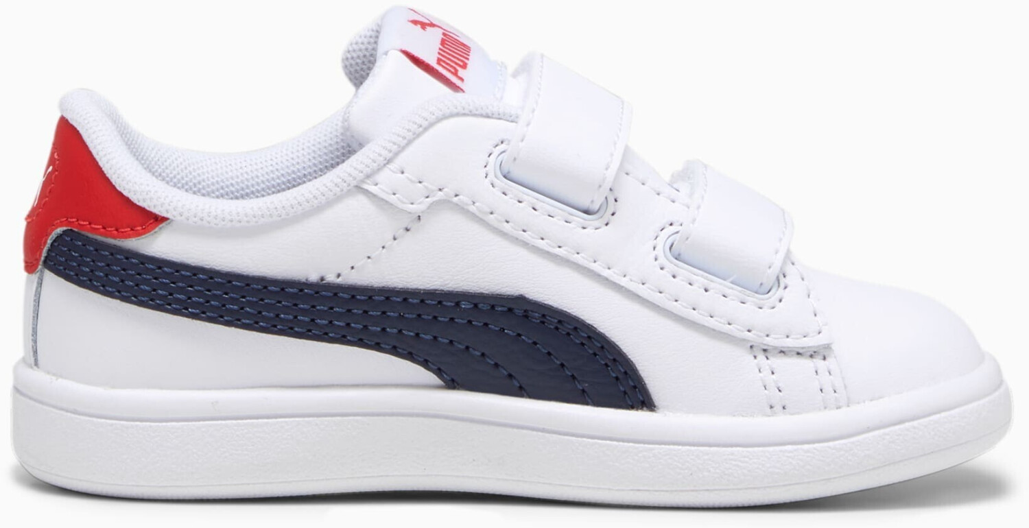 Tenis Casual Puma smash 3.0 Color Blanco/Azul Para Bebe.