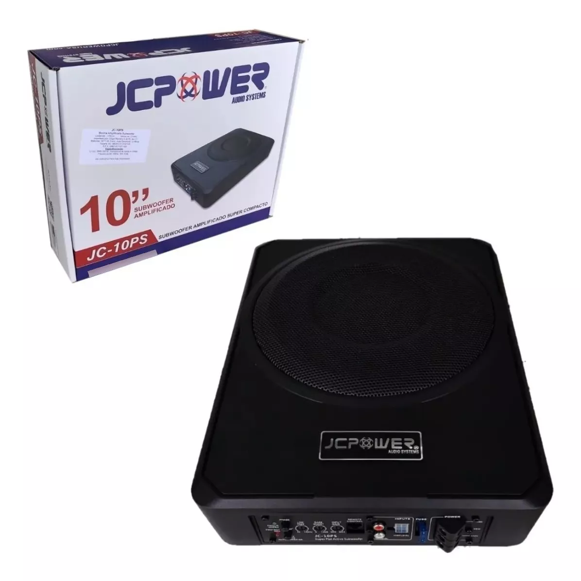 Subwoofer Amplificado JC Power 10" 500w max - JC-10PS.