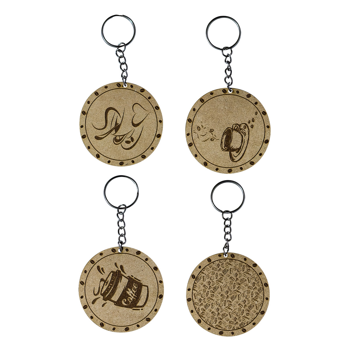 Llavero MDF Tipo Mini Portavasos Impremli 