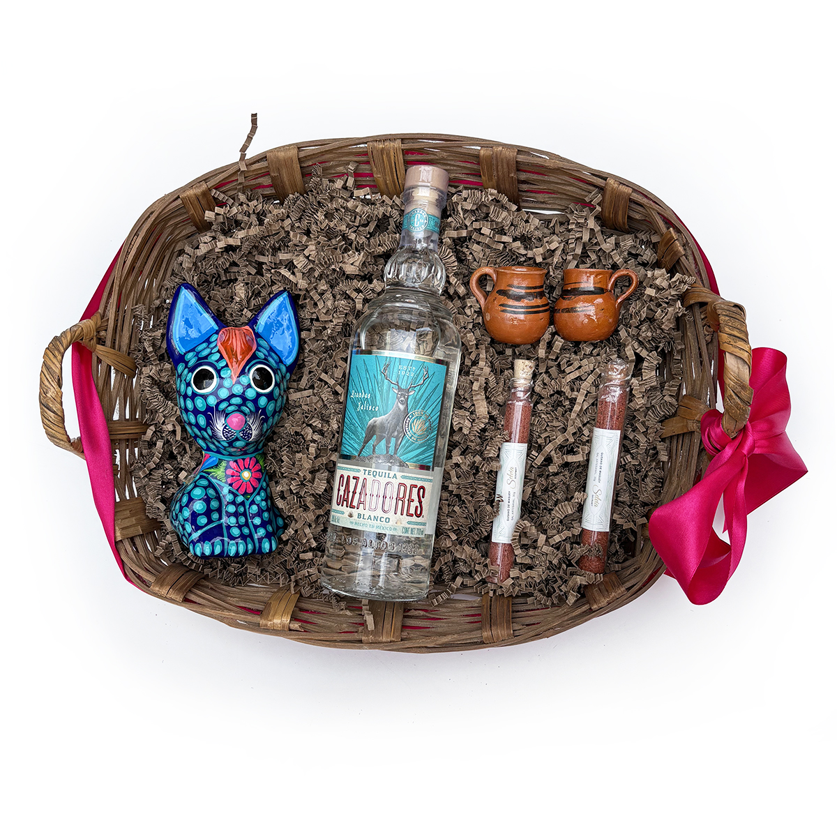 Kit Artesanal Alebrije Con Tequila Cazadores. Cava Alta®