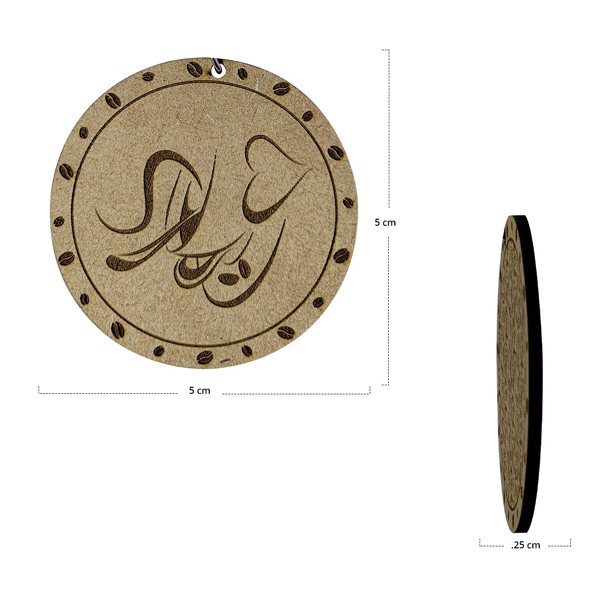 Llavero MDF Tipo Mini Portavasos Impremli 