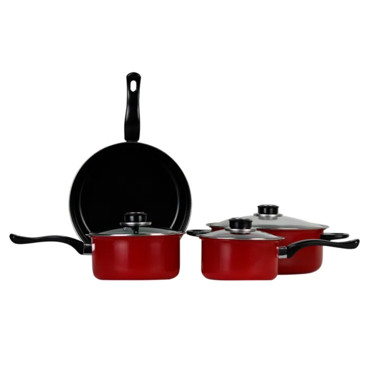 Batería de Cocina Ksa de Acero al Carbón 7 Pzas - Multicolor.