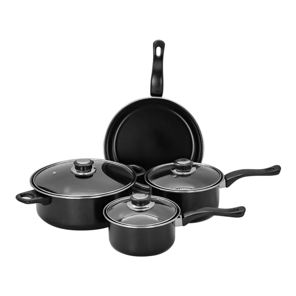 Batería de Cocina Ksa de Acero al Carbón 7 Pzas - Multicolor.